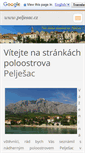 Mobile Screenshot of peljesac.cz